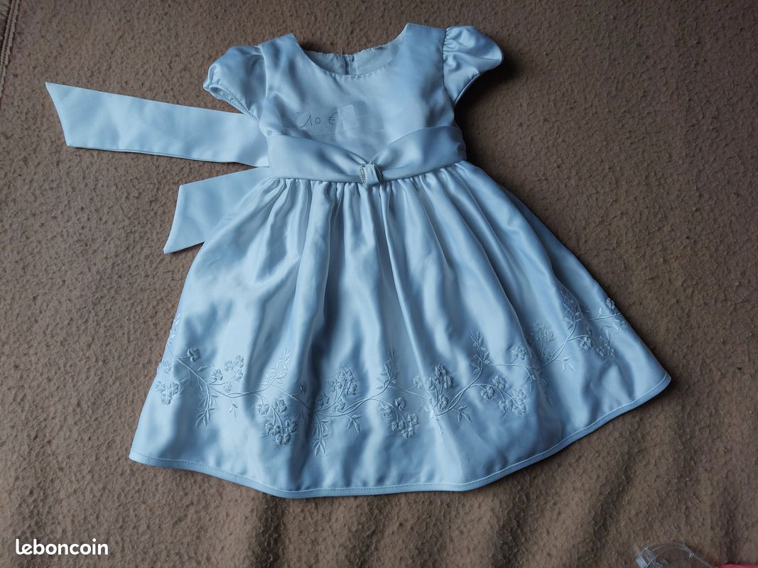 Robe de baptême12 mois fille (image 1)