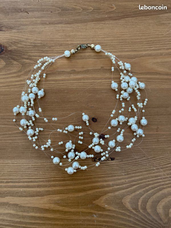 Collier tour de cou perles (image 1)
