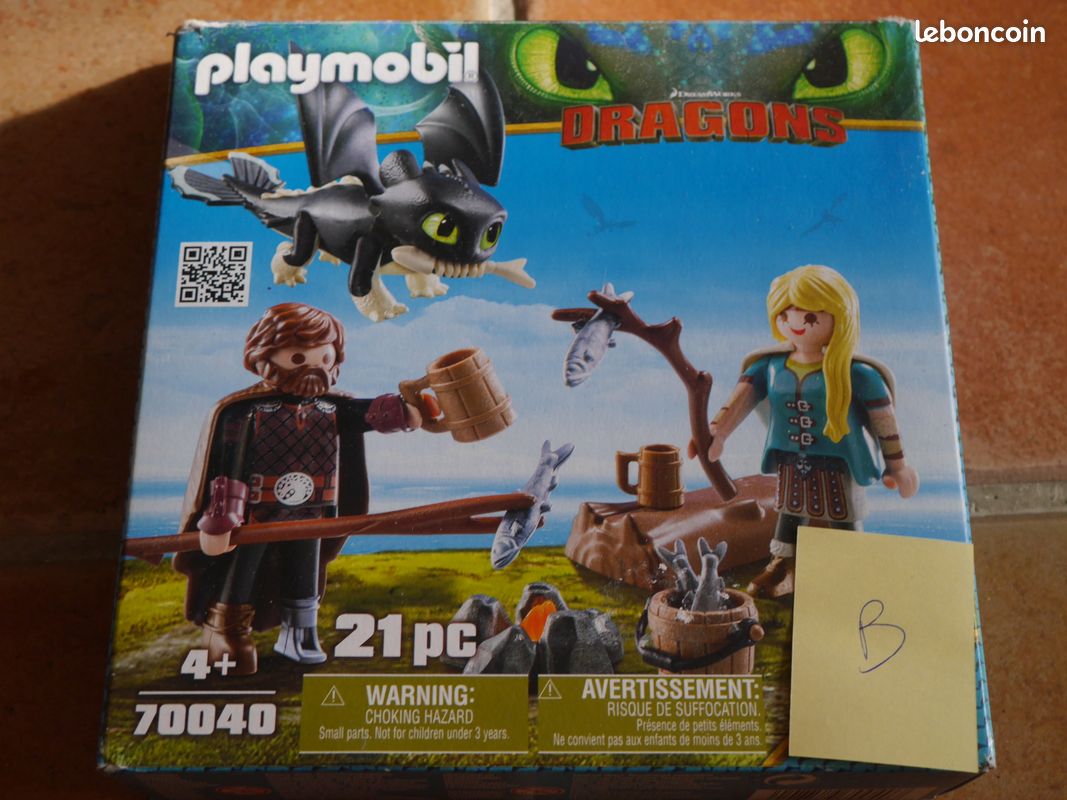 Playmobil DRAGON 70040 harold astrid bébé dragon complet en boite