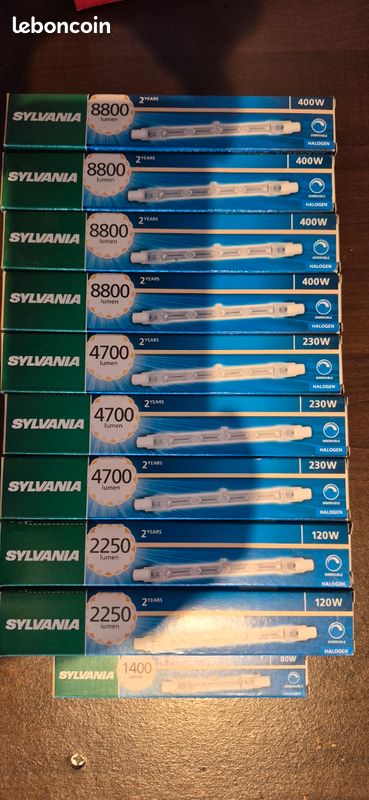 Lot lampe crayon halogene (image 1)