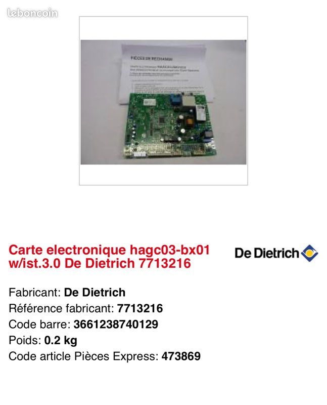 Carte électronique Schott XZ2V00426B1310 – Occasion – Fonctionnelle