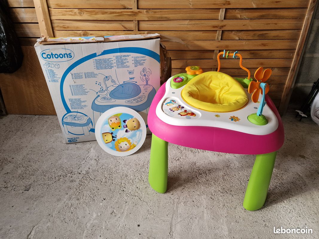 Smoby - Cotoons Youpi Baby - Table d'Eveil - Siège (image 1)