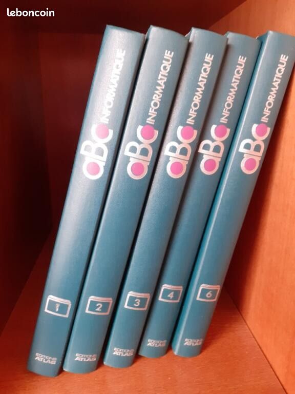 Lot de 5 livres ABC Informatique de 1984, collection incomplète manque le 5, 7 et 8 (image 1)
