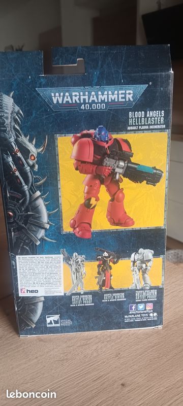 Figurine Warhammer 40K Blood Angels Hellblaster – McFarlane Toys – 17,8 Cm, 22 Articulations – Avec Incinérateur Plasma