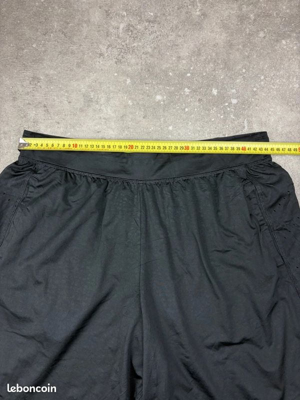 Champion short de sport avec poches noir duodry + homme taille XL running training #U2403 (image 8)
