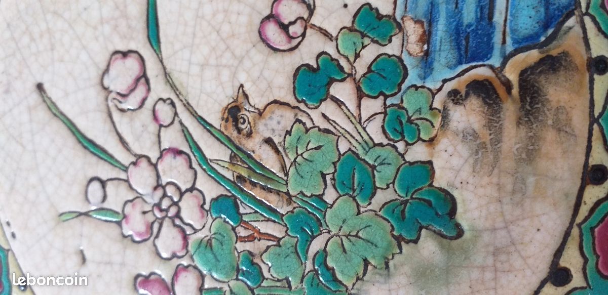 Dessous de plat en émaux de Longwy