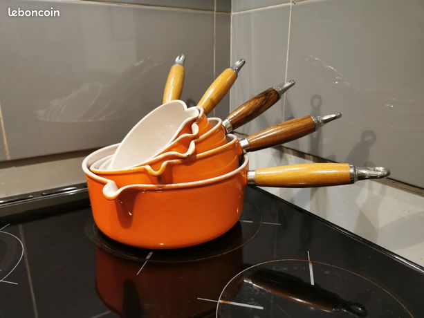 Poêlon Le Creuset Vintage – Orange – Compatible Gaz – Occasion