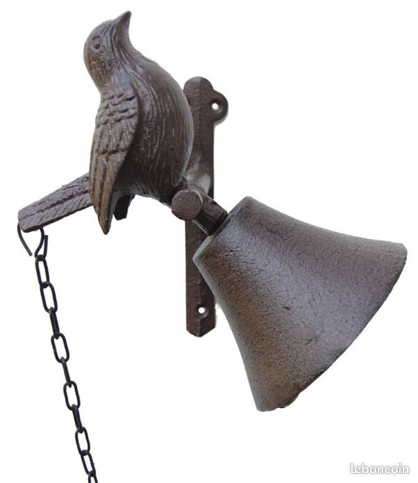 Cloche Porte D'entrée Sonnette De Porte Extérieure en Fonte, Sonnette d