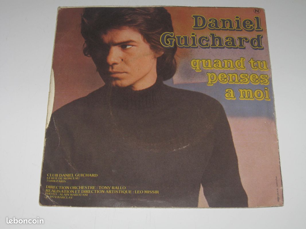 Daniel guichard - Les secondes / quand tu penses a moi 45T (image 2)