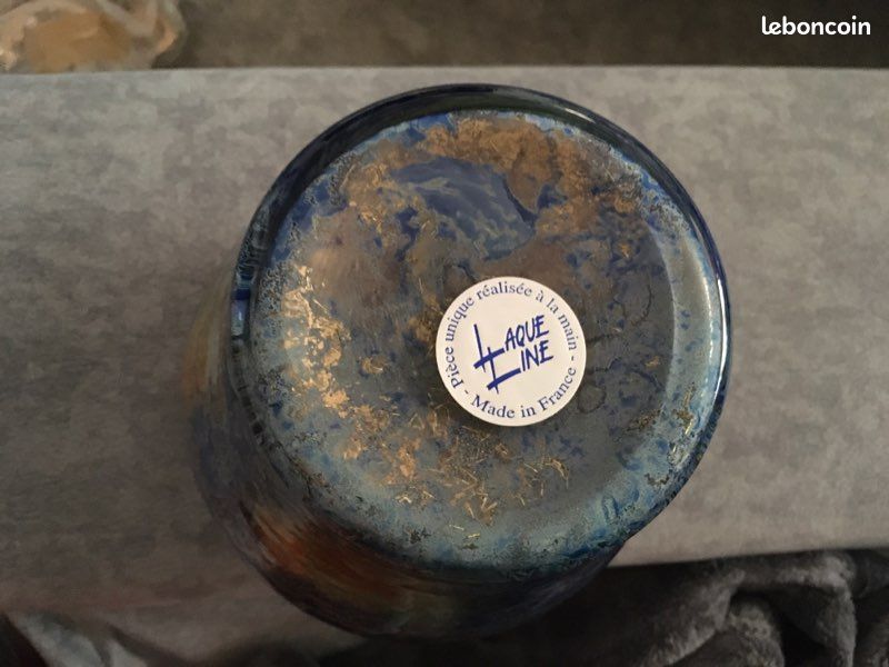 Vase balustre en verre émaillé (image 4)