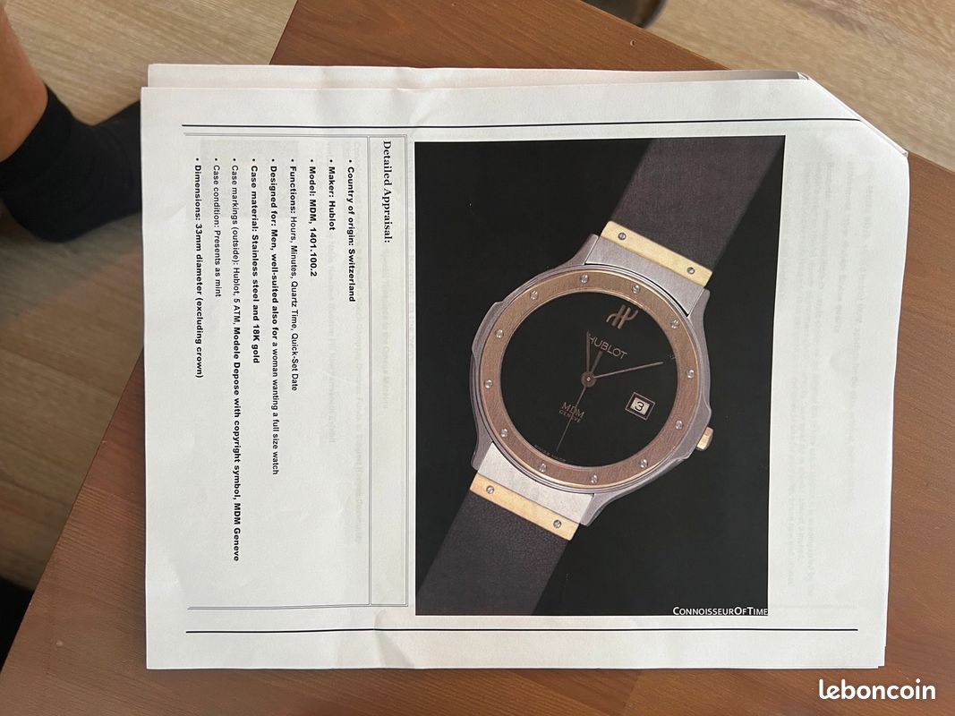 Montre Hublot MDM Or et Acier (image 6)