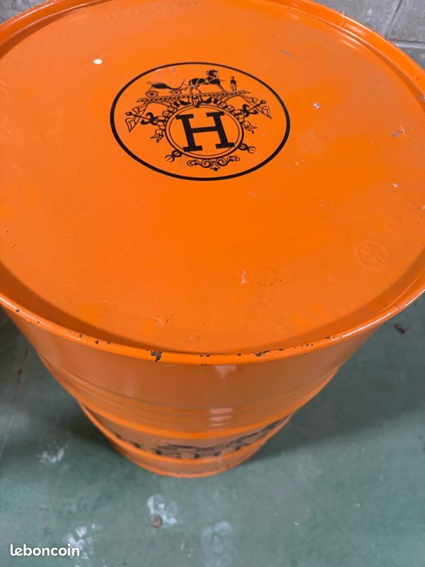 Baril hermès orange mate - Décoration