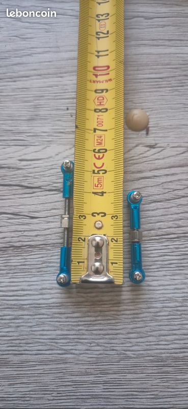 Masyrt 2 Pièces Biellette de Direction RC Réglable, Acier PA Haute Résistance, Maillons de Carrossage 1/16 Précis pour SCY 16101,16102,16103,16201PRO