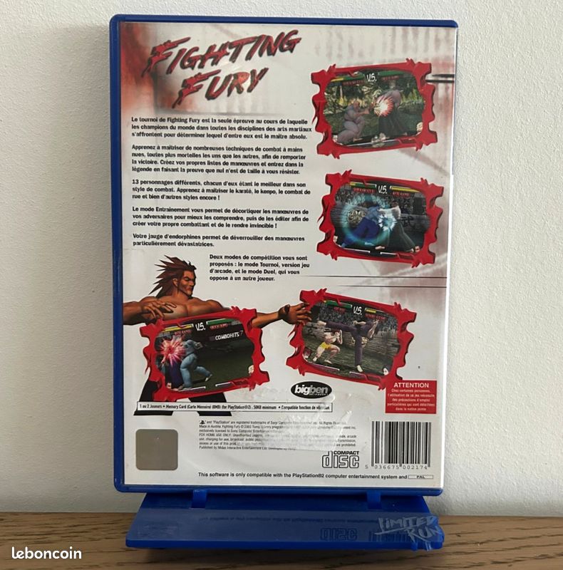 FIGHTING FURY - PS2 - PlayStation 2 - PAL FR - Complet - Jeux vidéo