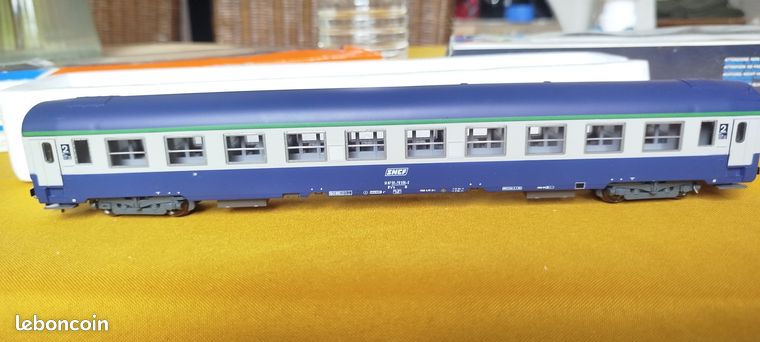 Voiture Roco HO UIC B9c9x - Voiture Couchettes 2ème Classe Ep IV SNCF, Occasion