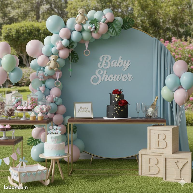 Arche De Ballons En Métal Doré - Arche De Mariage - Support De Fond Pour Mariage, Anniversaire