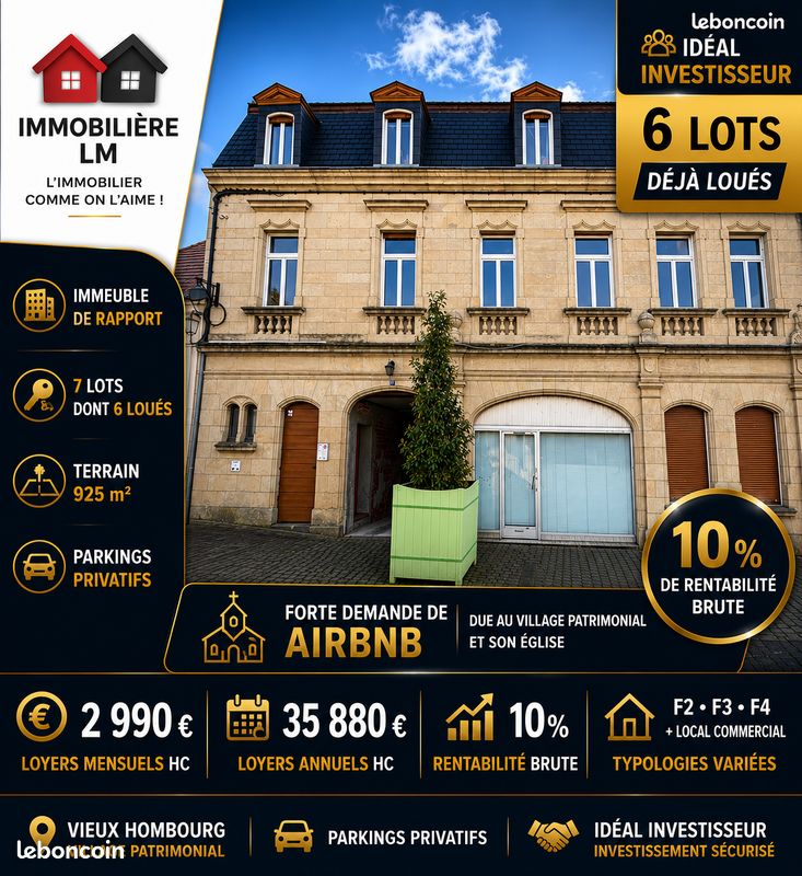 Immeuble 467 m² · à Hombourg-Haut · 467 m² · 395 000 €
