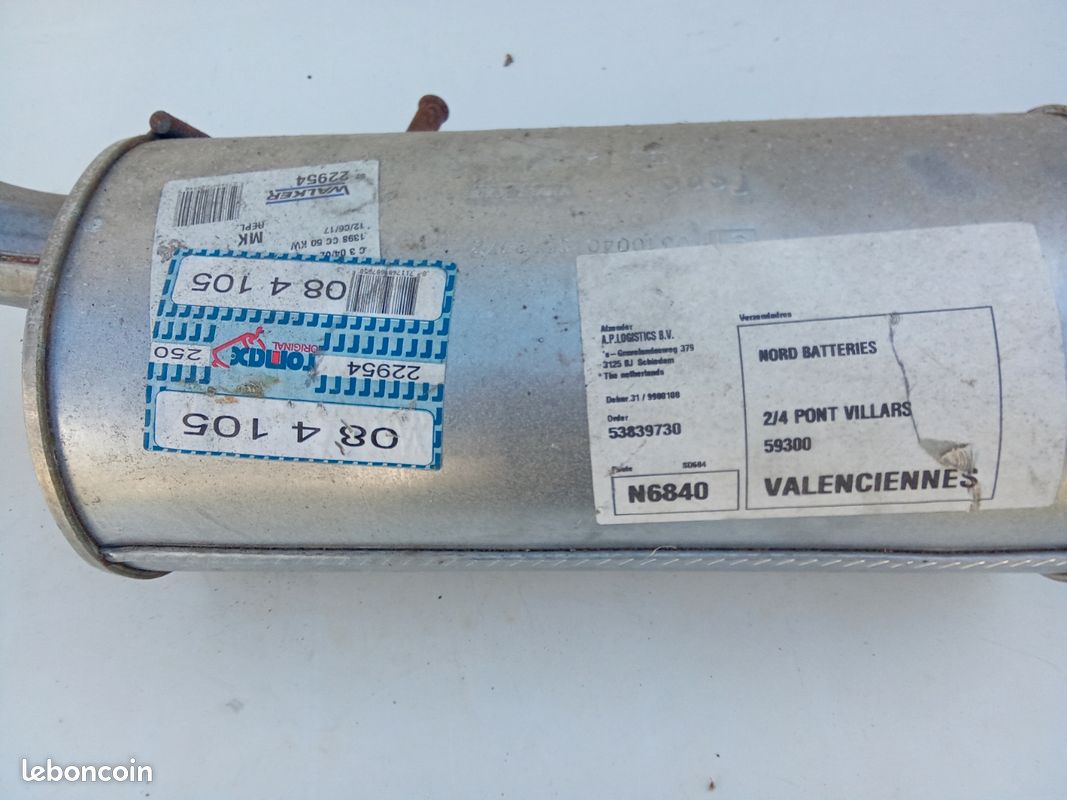 Pot échappement / Silencieux arrière WALKER 22923