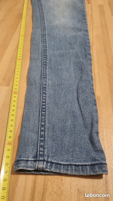 Salopette a Bretelles Skinny en Jean Kiabi Bleu Taille S (image 9)