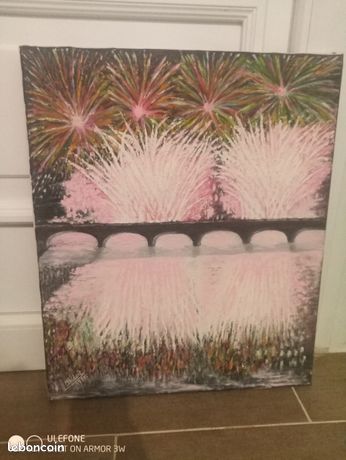 Tableau sur toile Feu d'artifice festif et coloré
