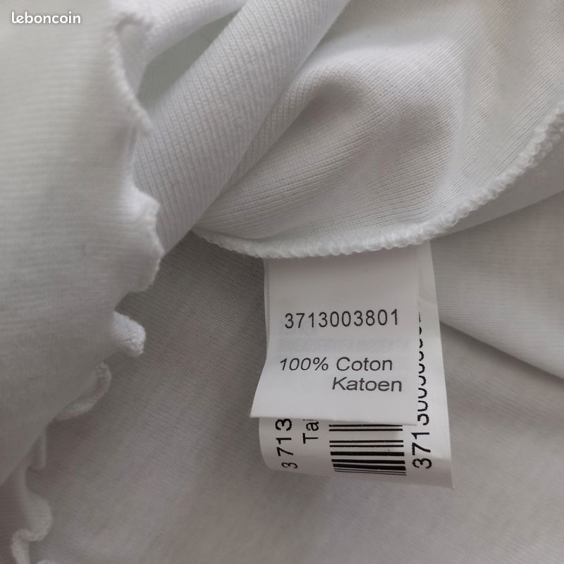 T-shirt femme blanc à motifs Armand Thierry taille M (image 6)