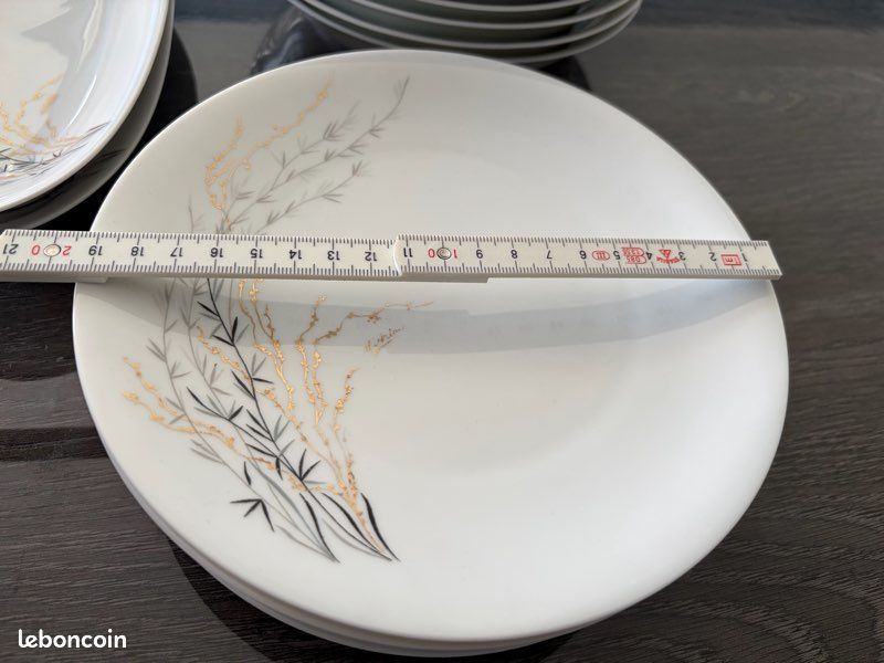 Lot 18 pièces Porcelaine de Limoges – Ancienne Fabrique Royale, modèle d'Artois (image 6)