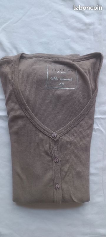 Top tee-shirt Briefing coton (image 1)
