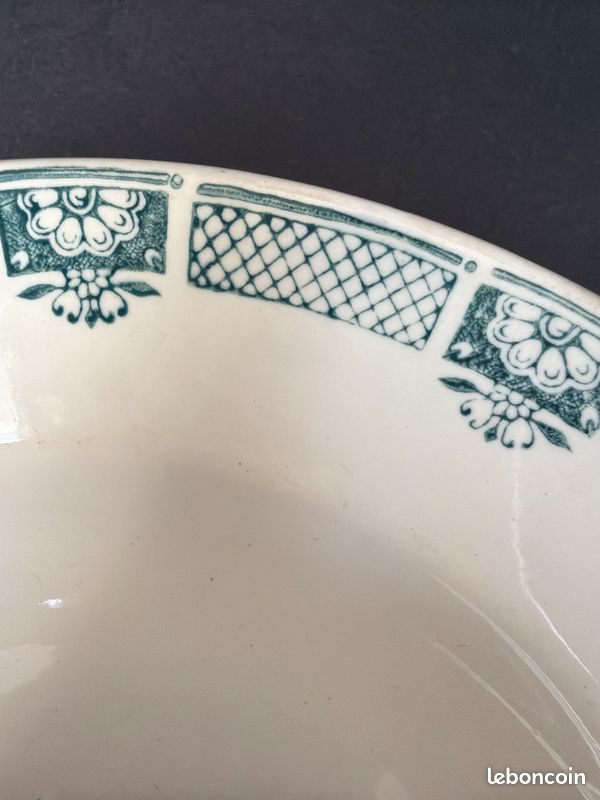 6 assiettes creuses en terre de fer de St Amand (image 5)