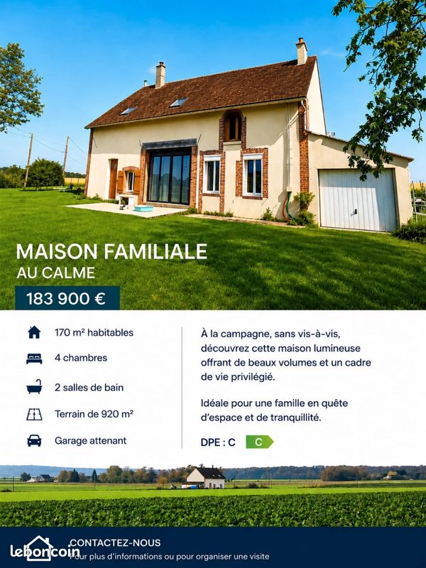 Maison 6 pièces 170 m² · à Joigny · 170 m² · 182 900 €