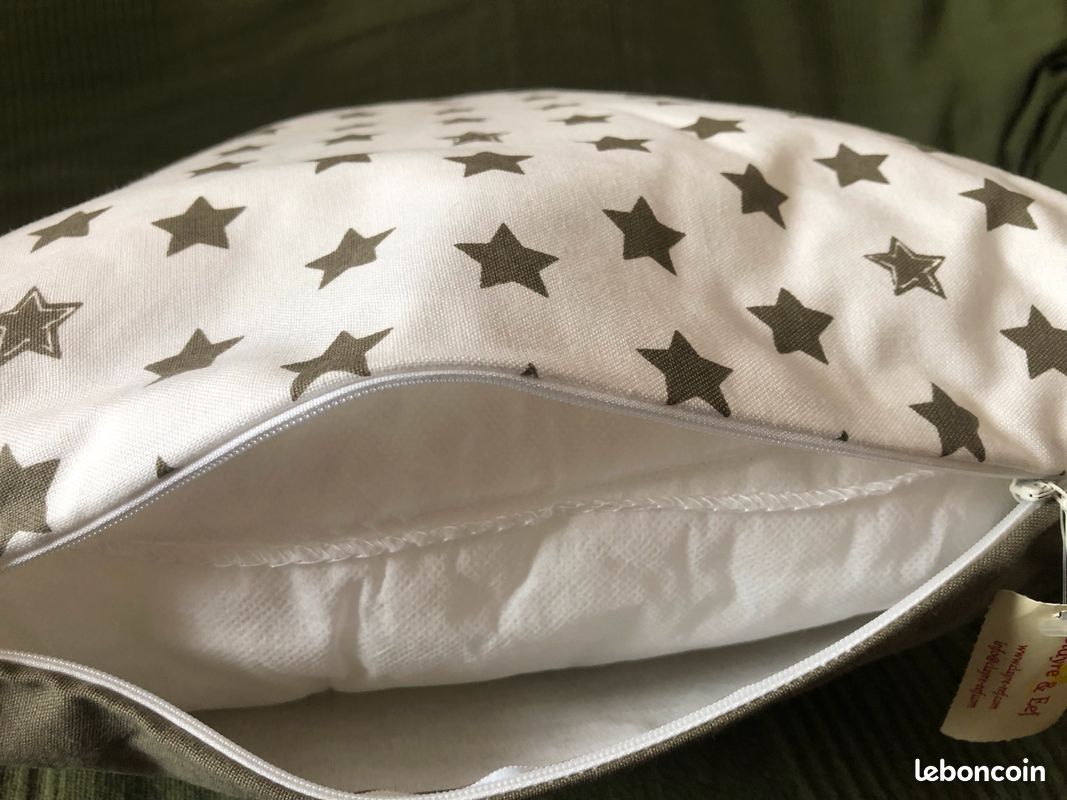 Coussin en coton 40x40 cm étoile blanche Coton Carré (image 4)