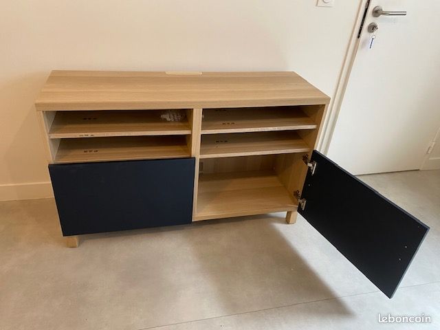 Meuble tv bois clair (image 2)