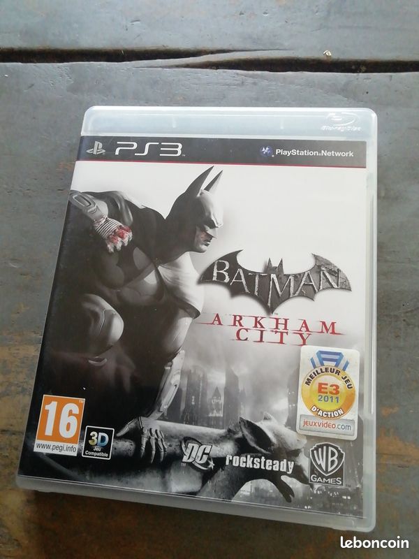 Jeu PS3 Batman Arkham City - Version PAL FR - Bon état Sans Notice