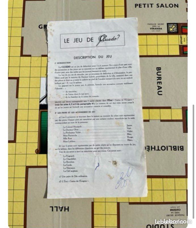 CLUEDO 1970 / MIRO / Complet (image 3)
