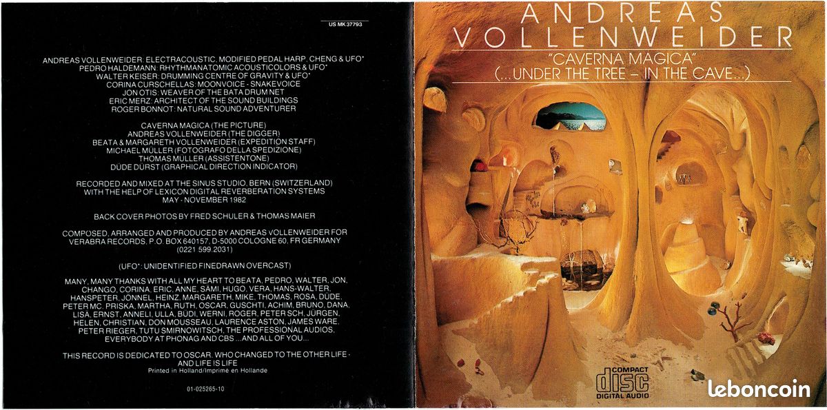 Andreas Vollenweider CD Caverna Magica (image 4)