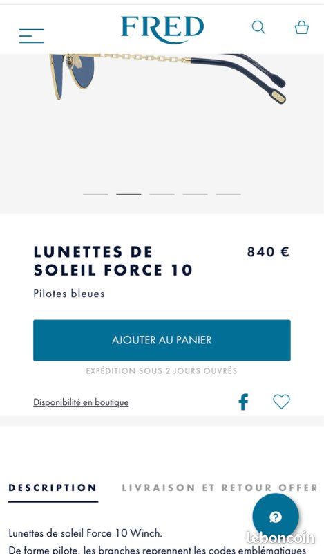 Lunettes de soleil Fred - Luxe (image 10)