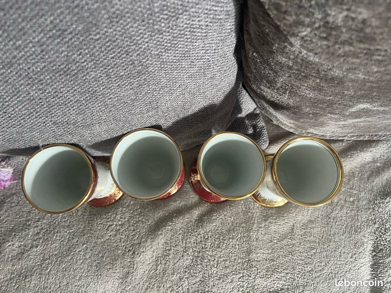 Lot de 4 mazagrans porcelaine de France (image 2)