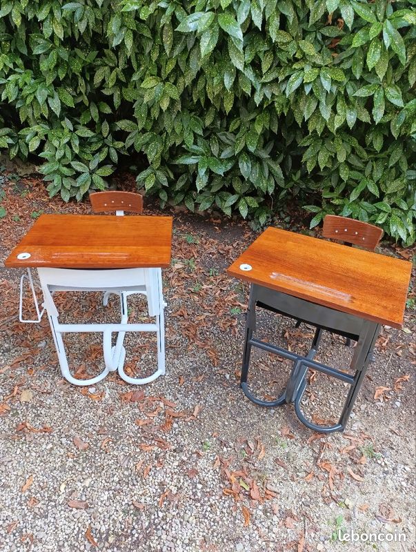 Pupitres d'école ancien (image 8)