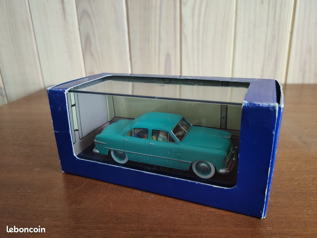 Miniature Atlas Editions 1/43 – Ford Custom 1949 Tintin – Turquoise, Diecast