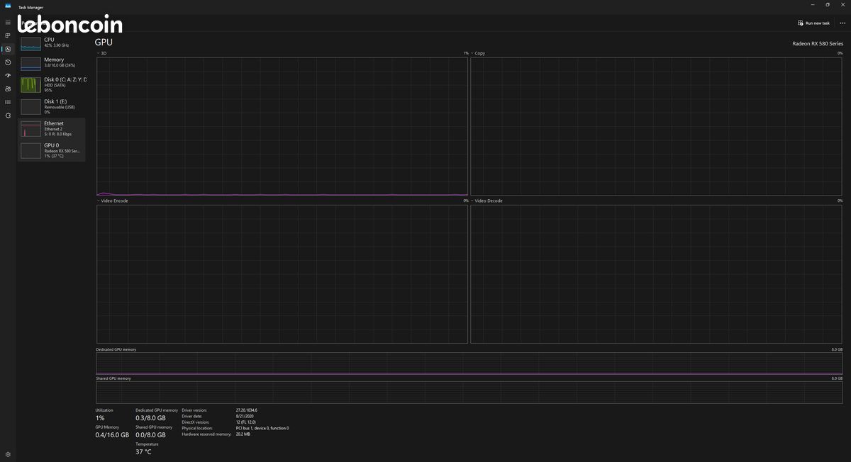 Carte graphique Asus Radeon RX 580 (Q2 2017) - 8 Go VRAM (GDDR5), PCIe 3.0, TDP 185W (image 15)