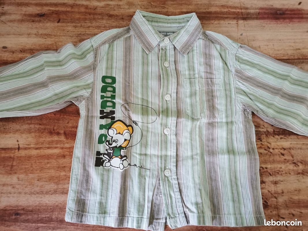Lot de 3 chemises manches longues taille 3 ans (image 3)
