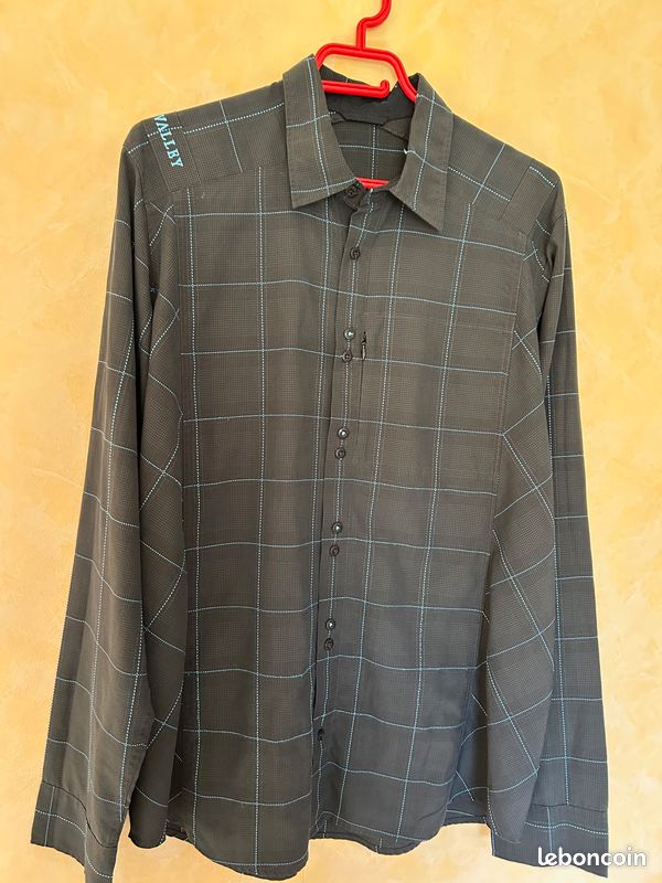 T-shirt Manches Longues Lowrance - Homme Taille XL - Bleu, Col Rond, Pour La Pêche