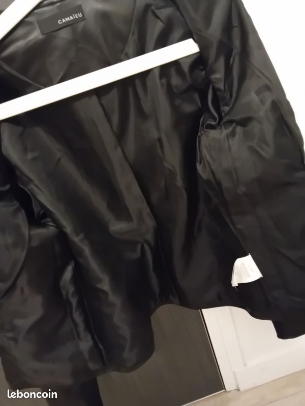 Veste similicuir noir (image 5)