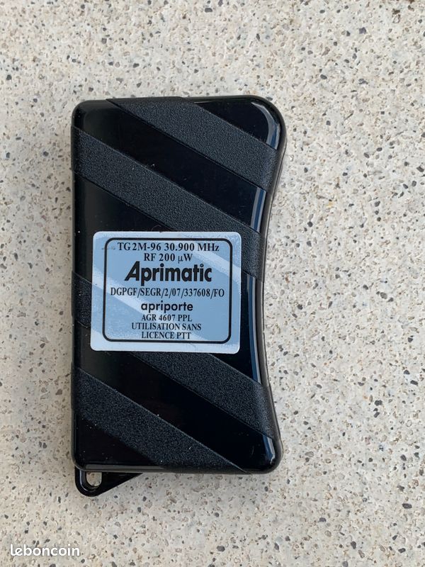 Télécommande Aprimatic TG2M-96 30,900Mhz (image 2)
