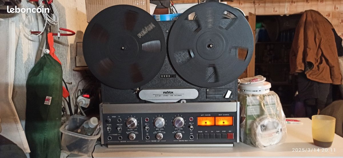 Revox   B 77MK2 4 Pistes 3 moteurs 3 têtes Entraînement