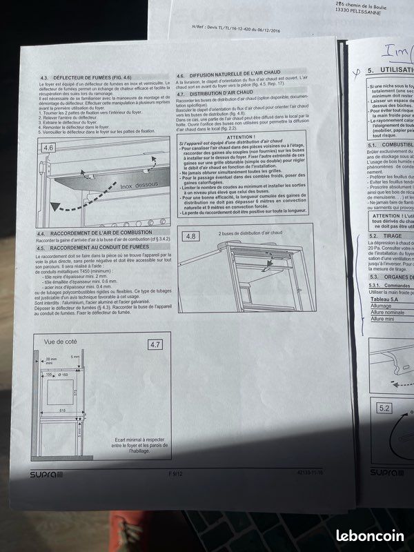 Insert de foyer cheminée supra (image 14)