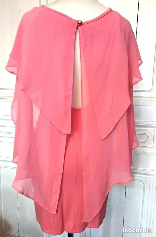 River Island Robe Ceremonie Soirée Cape Mousseline TM (image 4)