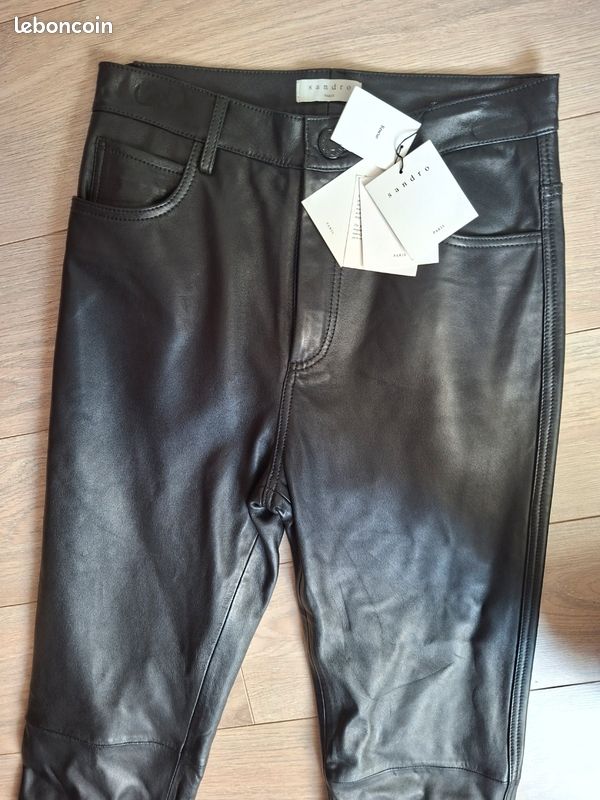 Pantalon de culture haut-parleur femme en cuir henné hana sec agneaux