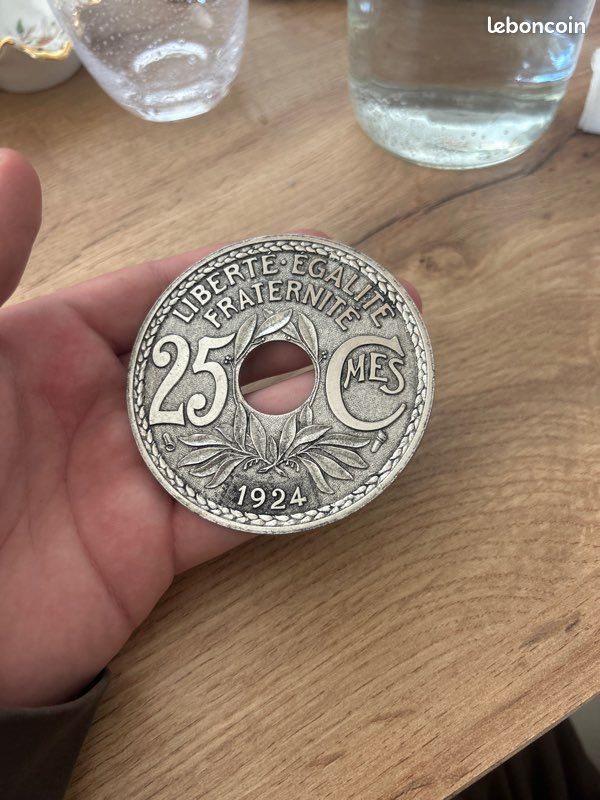 Sous-verres Pièces 25 Centimes Lindauer 1924 – Le