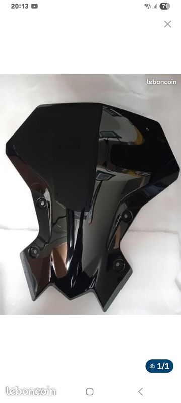 Pare-brise Double Bulle Moto Pour Kawasaki Z900 (2020-2023) - Style 2 - Protection Contre Vent Et Intempéries