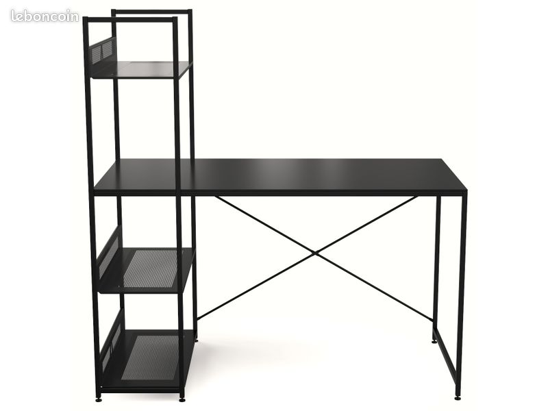 Bureau plateau verre fumé (image 3)